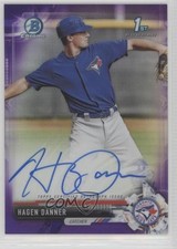 2017 Bowman Draft Chrome Pick Purple Refractor 183/250 Hagen Danner Auto 8k4