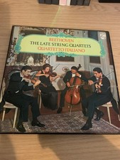 Beethoven the late string quartets quartetto italiano 4lp box set