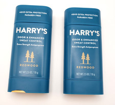 Harry's Extra-Strength Antiperspirant Redwood 2.5 Ounce 2 PACK small chip 
