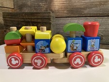 Melissa Doug Disney Mickey Mouse Friends All Aboard Wooden Stacking Train