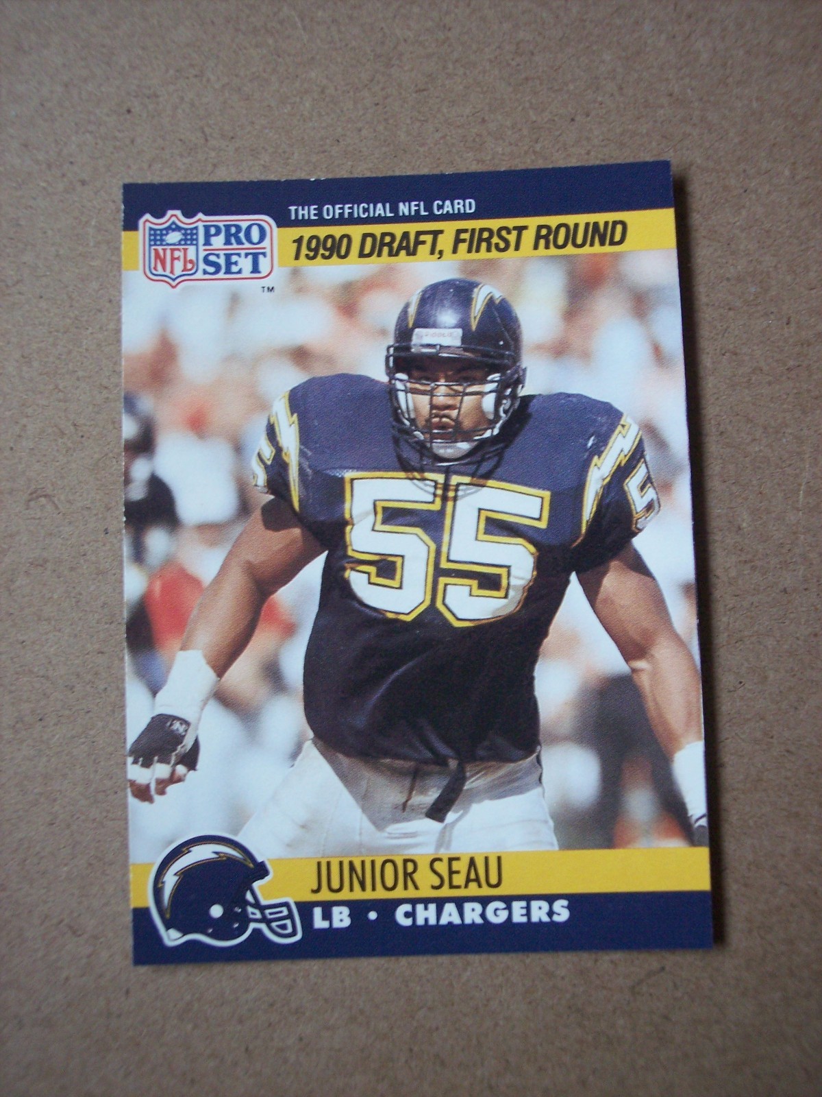 Junior Seau #673 Football Cards 1990 Pro Set trading card — raw and PSA graded price guide