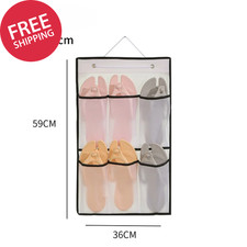 Non-Woven Hanging Wardrobe Storage Bag 6-Grid Collapsible Closet Shelf Organizer