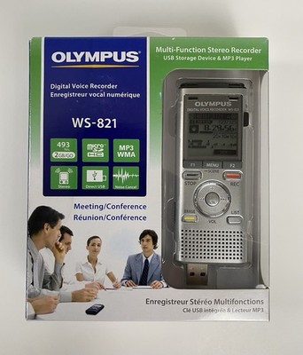 Olympus WS-821 Digital Voice Recorder Dictation Lecture MP3 USB 2GB NEW