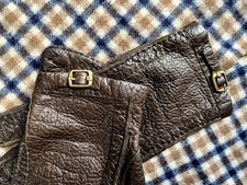 Etienne Aigner Peccary Leder Damen Handschuh Original Rarit&auml;t Gr&ouml;&szlig;e 7/ S/ M