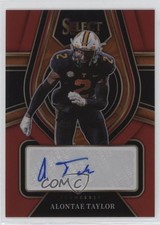 2022 Select Draft Picks Rookie Signatures Red Prizm Alontae Taylor Auto 02ti