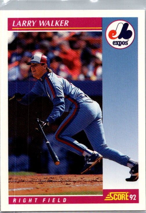 1992 Score #199 Larry Walker