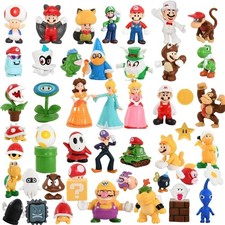 48 pcs Set Super Mario Figures Toy Action Figures Mario 2-5.5 CM Cake Topper-NEW