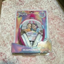 DreamWorks Trolls Band Together Headphones Pink Blue Volume Limiter 3.5mm
