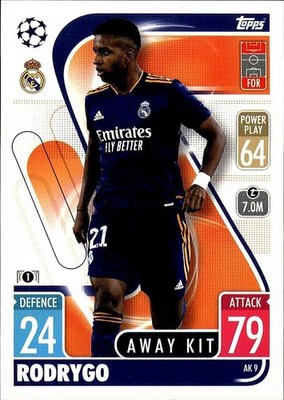 2021-22 Topps Match Attax Extra RODRYGO Real Madrid C.F. Away Kit #AK 9