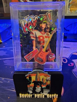 Taylor Swift Kaboom Custom Shadow Box With Guitar Kansas City Chiefs 