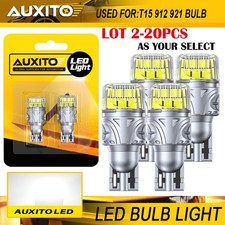 2-20x Bright White Canbus Led Bulb Car Backup Reverse Light 912 921 T15 W16w Brs
