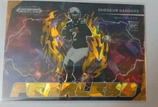 2025 Panini Prizm Draft Picks- Fearless Shedeur Sanders #F-SSS Gold Ice Prizm RC