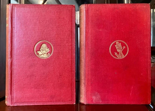 1907 ALICE IN WONDERLAND & THE LOOKING GLASS LEWIS CARROL Miniature Editions