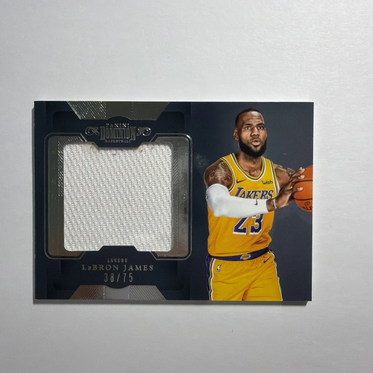 Panini LeBron James Piece of Authentic Basketball Trading Cards