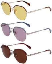 Paul Smith Lovell Men's Semi-Rimless Geometric Round Sunglasses PS24110S - Italy