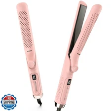 MESCOMB 360° Airflow Styler – 1 Inch 2-in-1 Hair Straightener and Curler with