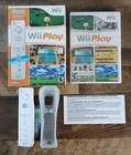 Wii Play (Nintendo Wii, 2007) Controller Big Box Bundle - Complete CIB - Tested