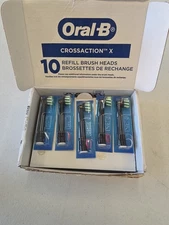 Oral-B Cross Action Replacement Electric Toothbrush Heads, 10-count Black MN02 