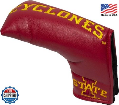 Team Golf NCAA Vintage Blade Putter Headcover Multi Team Color Suede