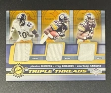 Plaxico Burress 2001 Impressions Triple Threads Jersey #31 - Edwards & Hawkins