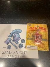 Rare VTG Basic Fun Working Toy Miniature Jack in the Box Keychain 1998 MIP New