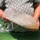 8.5LB Natural quartz crystal cluster with red fossilized bones energy healing — photo 8