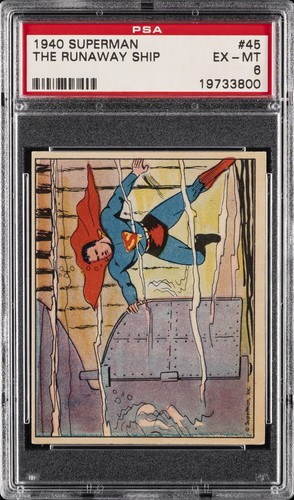 1940 Gum Inc Superman #45 The Runaway Ship — PSA 6