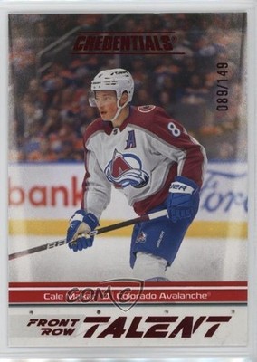 2024 Upper Deck Credentials Front Row Talent Red 89/149 Cale Makar #FRT-MA 1b80