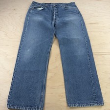 Vtg Levi’s 501 Blue Jeans Mens 40x30 Made in USA Button Fly Mid Wash Denim