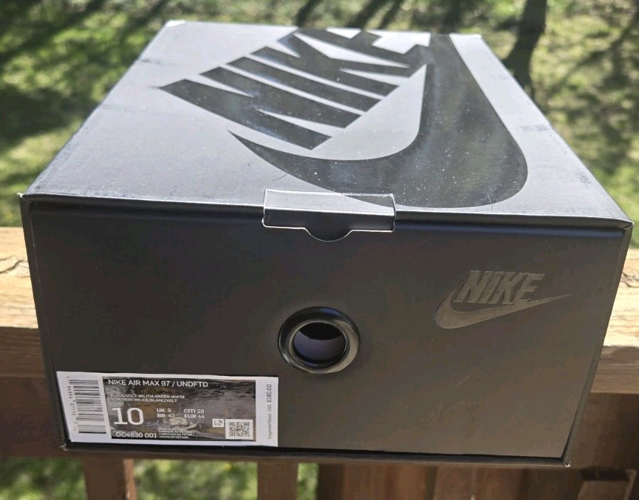 Size 10 - Undefeated x Nike Air Max 97 Black Volt for sale  display picture 2