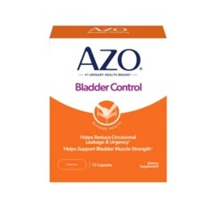 AZO 72 Count Bladder Control with Go-less Supplement Capsules - Exp.2/2027
