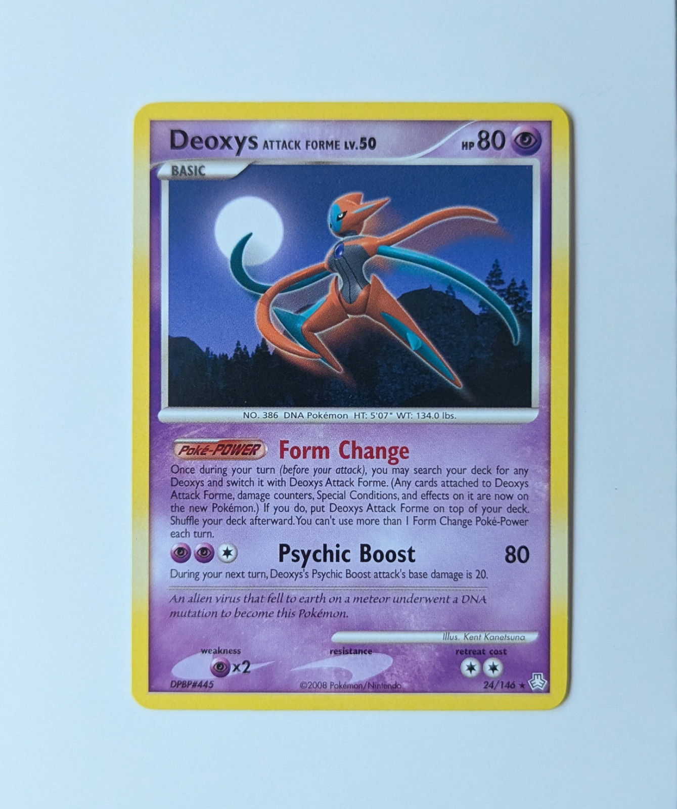 Deoxys Attack Forme 24/146 Legends Awakened Regular Non Holo Rare NM