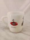 Vintage Anchor Hocking Fire King Milk Glass Advertisement Mug Military?