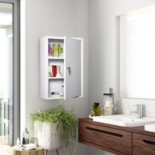 Steel Wall Mount Medicine Cabinet 3 Tier Emergency Box for Bathroom