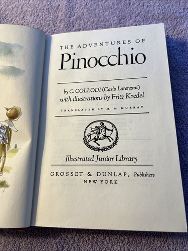 Abenteuer des Pinocchio von C Collodi Illustriert von Fritz Krefeld HC (1946) FS - Bild 6 von 13