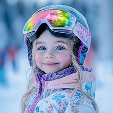 Ski Goggles Fog Resistant Comfortable Wear Snowboard Goggles for 3-15 Boy Girl