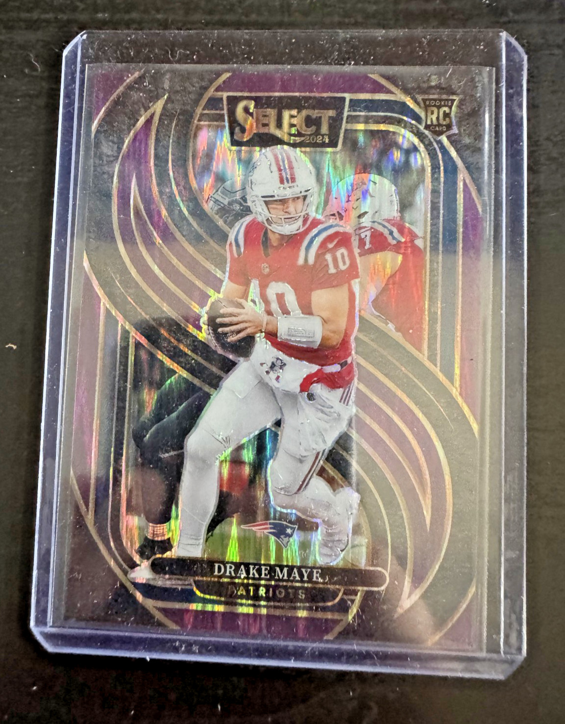 2024 Panini Select - Drake Maye #113 Patriots - RC Purple Shock Prizm /360
