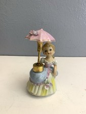 1950s DeVilbiss Umbrella Girl Porcelain Perfu...