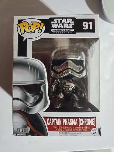 MINT Funko Pop! Vinyl: Star Wars - Captain Phasma - (Chrome Silver) #91