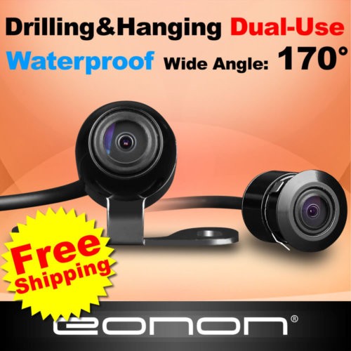 A0111 170° Wide Angle Waterproof Drilling Hanging Reversing Parking Camera n8