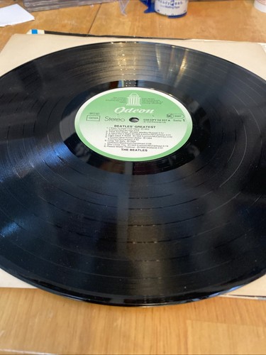 The Beatles Greatest German Import Vinyl LP Odeon/Crystal Green Label Pressing - Picture 9 of 15