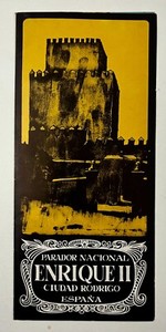1960s Parador Nacional Enrique II Cuidad Rodrigo Spain Vintage Travel Brochure