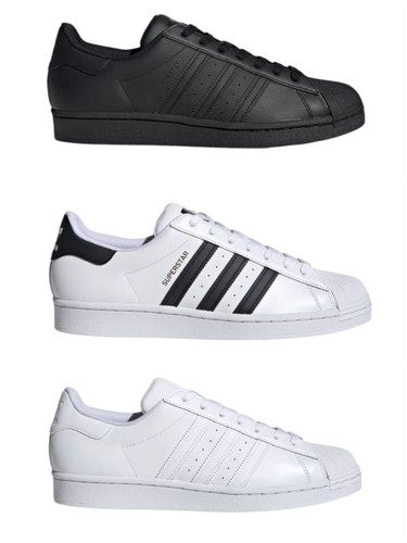 Zapatillas unisex de cuero adidas Superstar (AF5666) (C77124) (B27136) NUEVAS EN EMBALAJE ORIGINAL - Imagen 1 de 25
