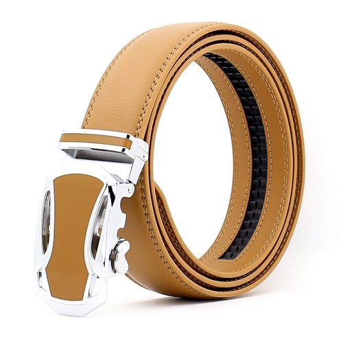 Cinturón automático de cuero auténtico para hombre 110-140 cm - Imagen 5 de 11