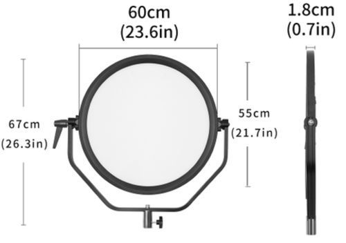 Selens thin LED Panel Light Circle Lamp & Control Adapter Box Pro Make Up Photo - Picture 14 of 14