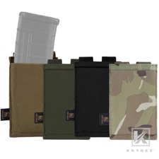 KRYDEX Tactical Single 5.56 Magazine Mag Pouch Elastic Open Top MOLLE Webbing