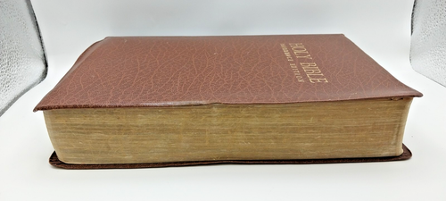 Holy Bible KJV Giant Print Reference Edition Nelson 556BR Genuine Leather 1976 - Picture 4 of 10