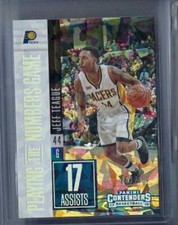 JEFF TEAGUE 2017-18 PANINI CONTENDERS PLAYING THE NUMBERS GAME CRACKED ICE /25