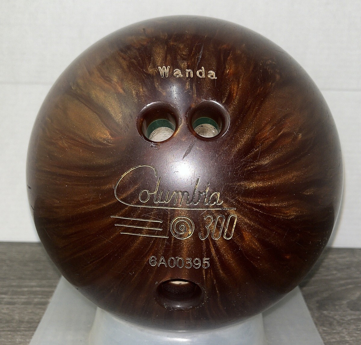 Vintage Columbia 300 Bowling Ball 11# Brown & Gold Swirl | eBay