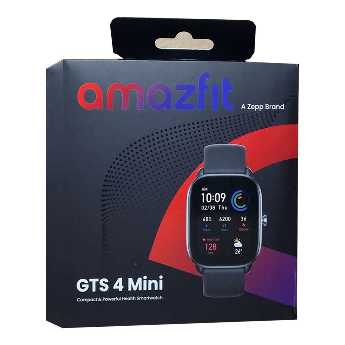 Amazfit GTS 4 mini ミッドナイトブラック Amazfit GTS 4 Mini Smartwatch 41.9 mm Aluminum Alloy